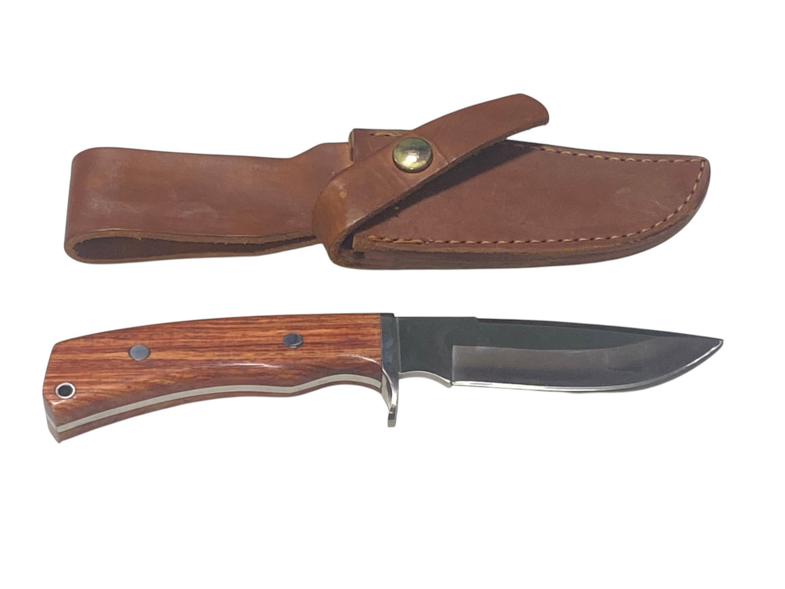 Custom Fixed Blade Knife with Leather Sheath (1 of 2)