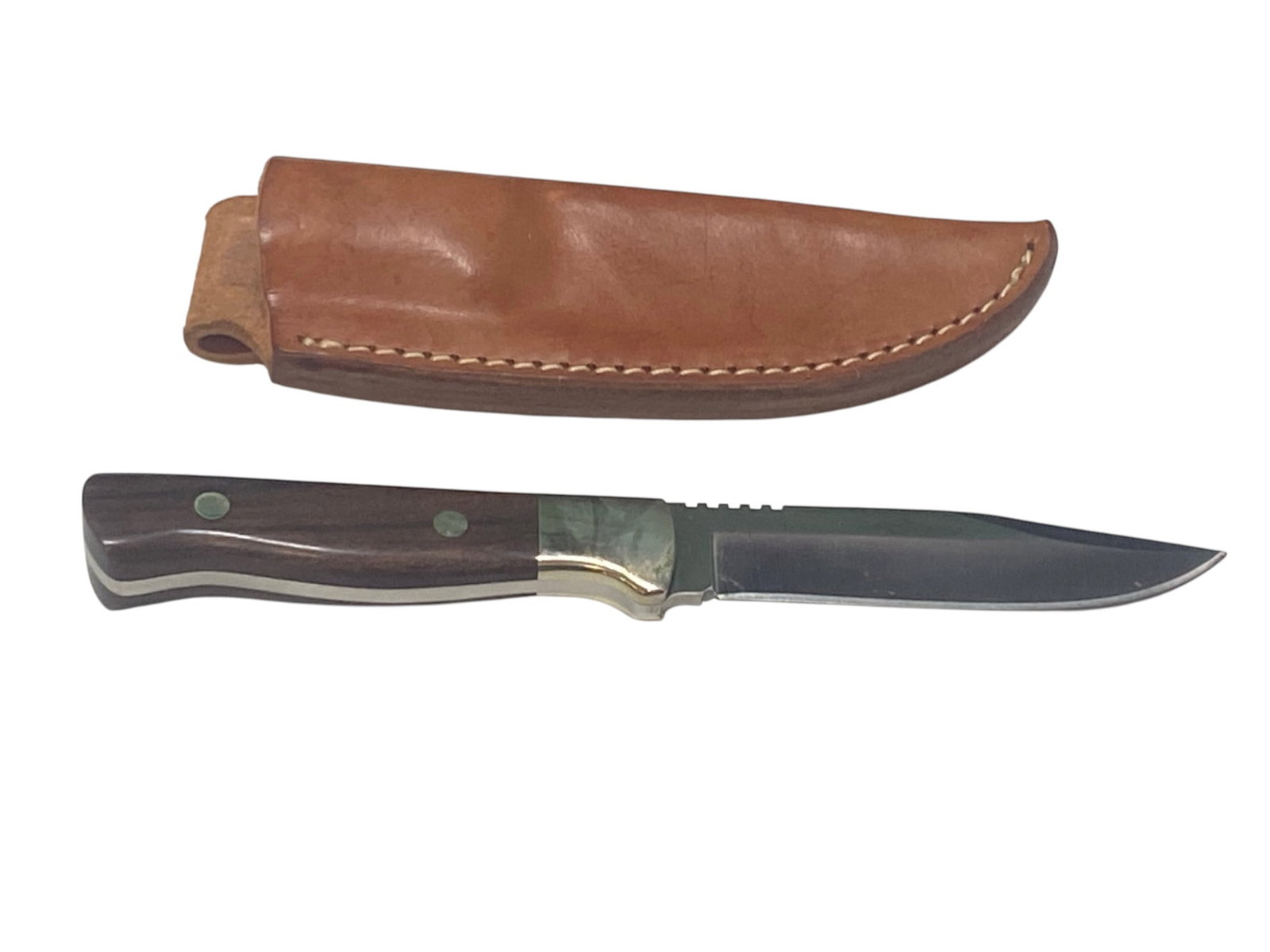 Custom Fixed Blade Knife with Leather Sheath (1 of 2)