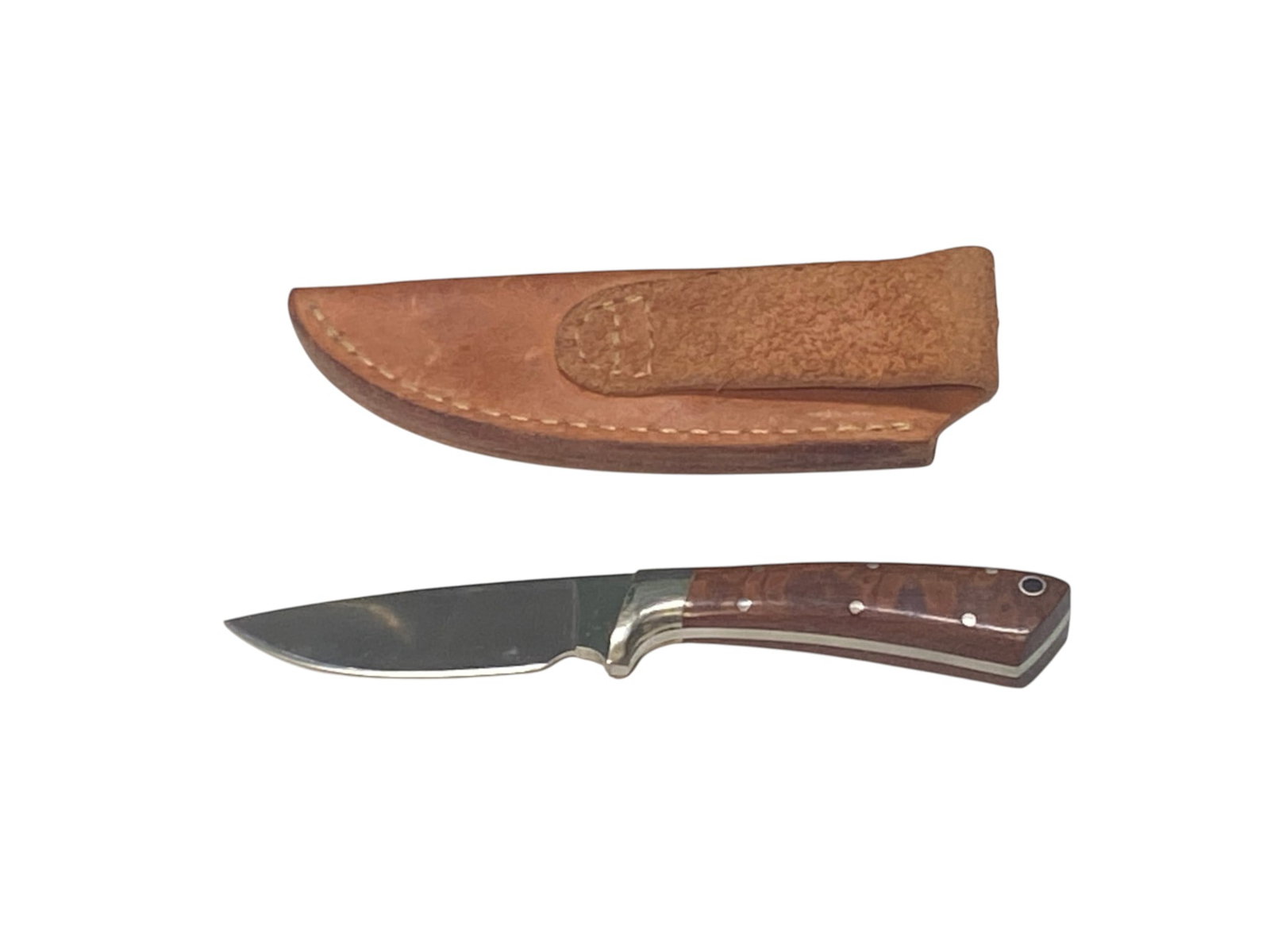 Custom Fixed Blade Knife with Leather Sheath (1 of 2)