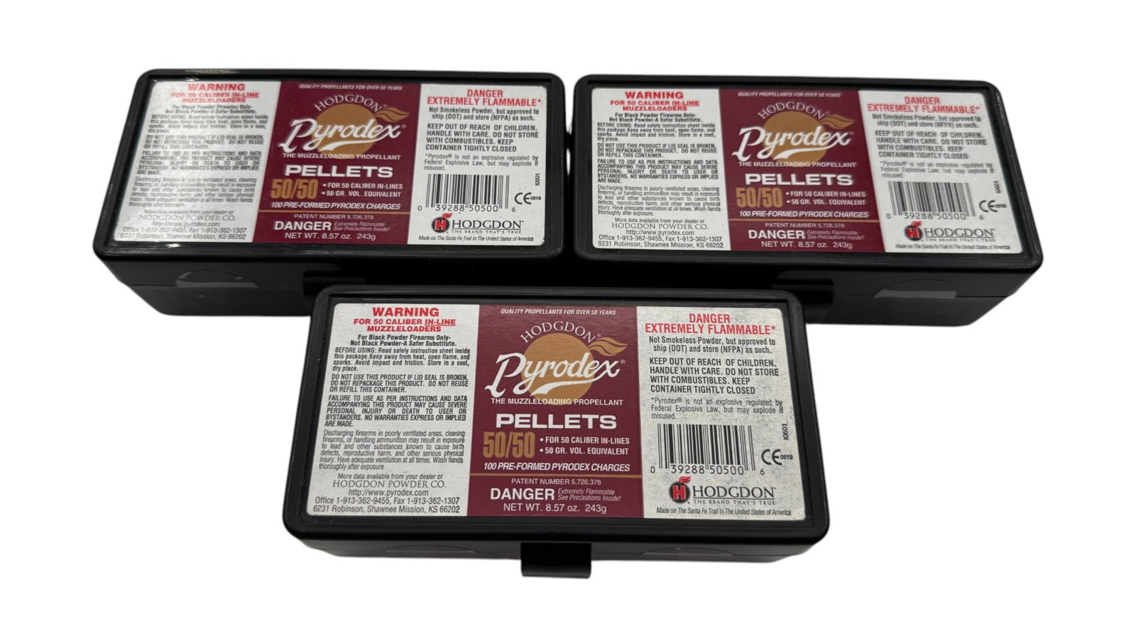 NIB 300ct. Sealed Hodgdon Pyrodex 50/50 Pellets for .50 CAL. In-Line Muzzleloaders: See Photo(s).