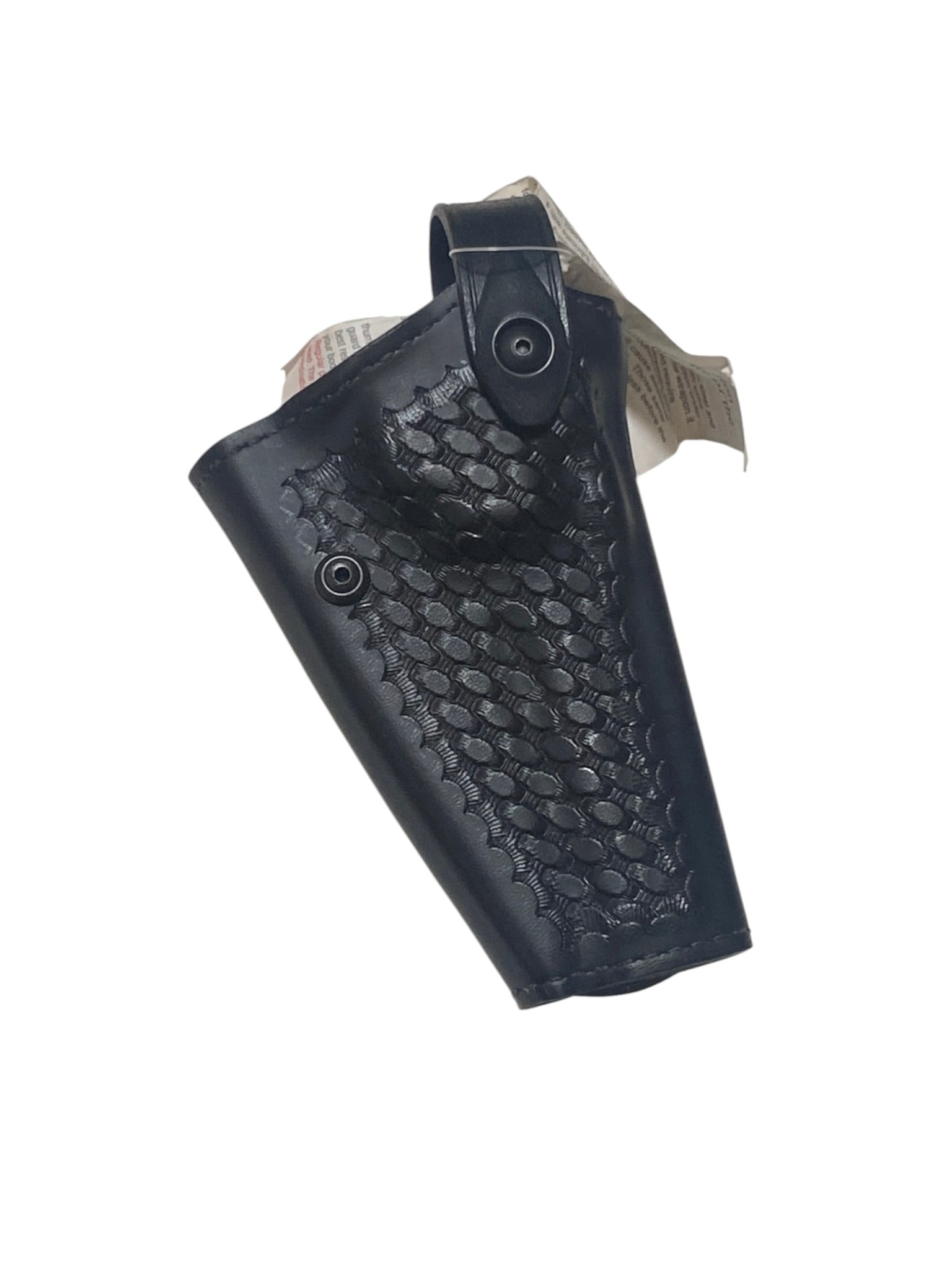 Safariland Smith & Wesson Leather Gun Holster: See photos. High quality, excellent like new condition. Comes with owner’s manual and has tag still attached