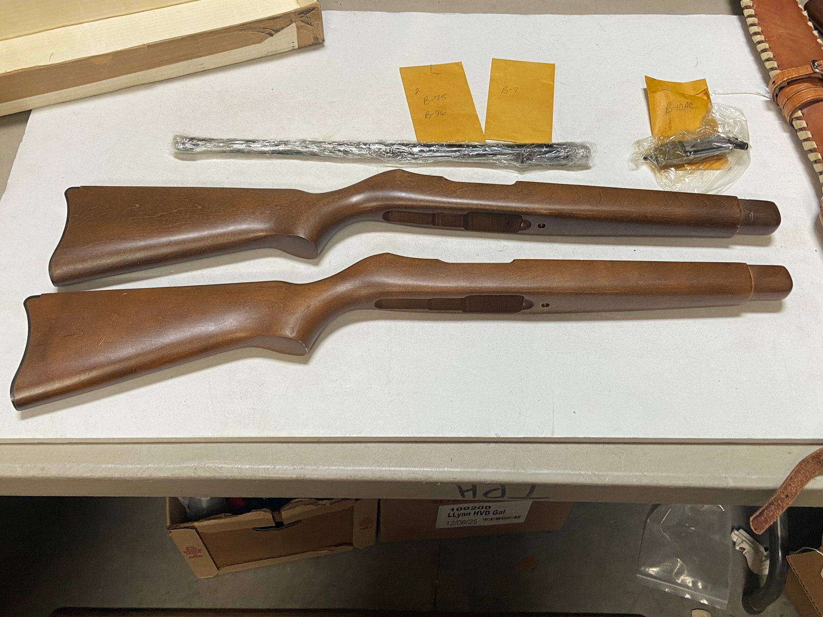 Ruger 10/22 Parts and (2) Wooden Stocks and Barrel - 10