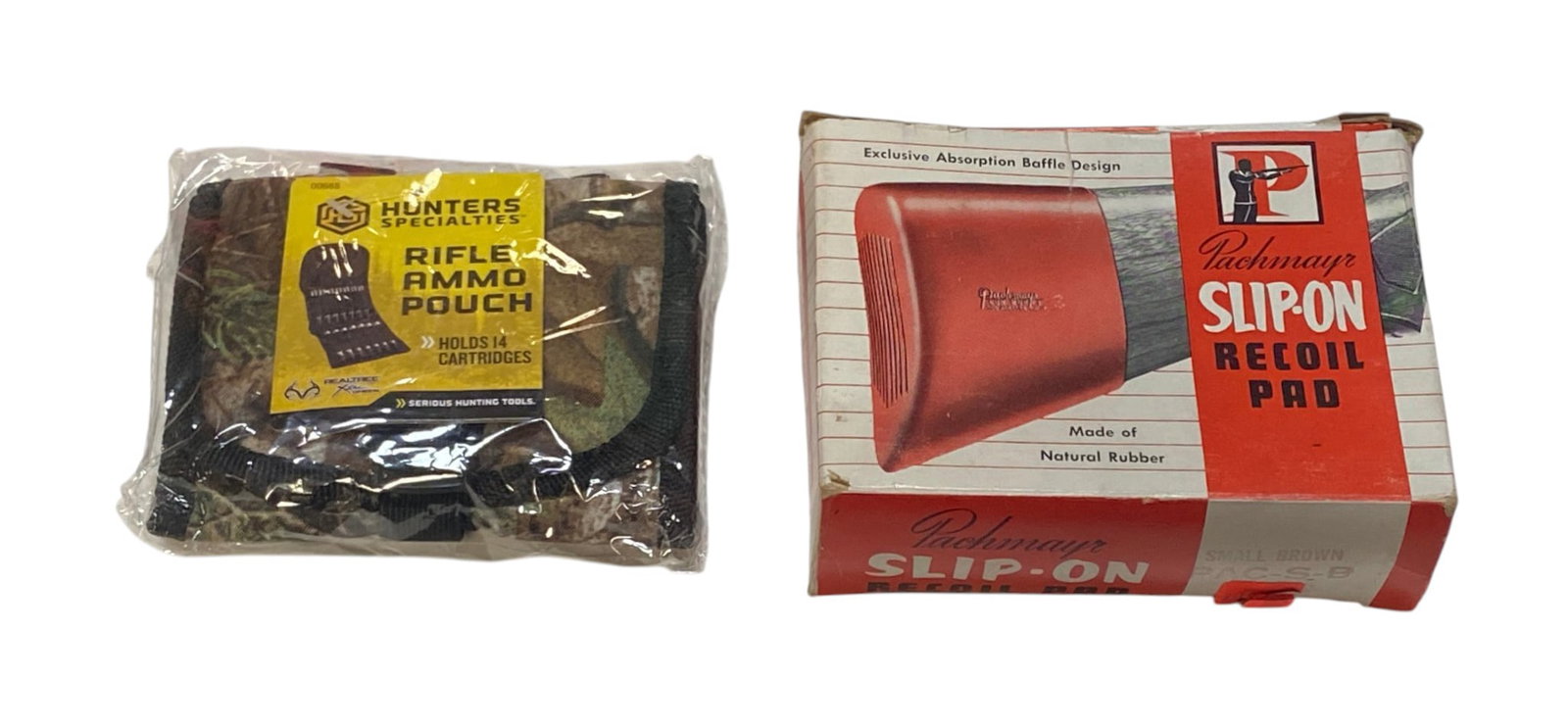 Pachmayr Slip-On Recoil Pad in Box and NIB Hunters Specialties Rifle Ammo Pouch: See Photo(s).