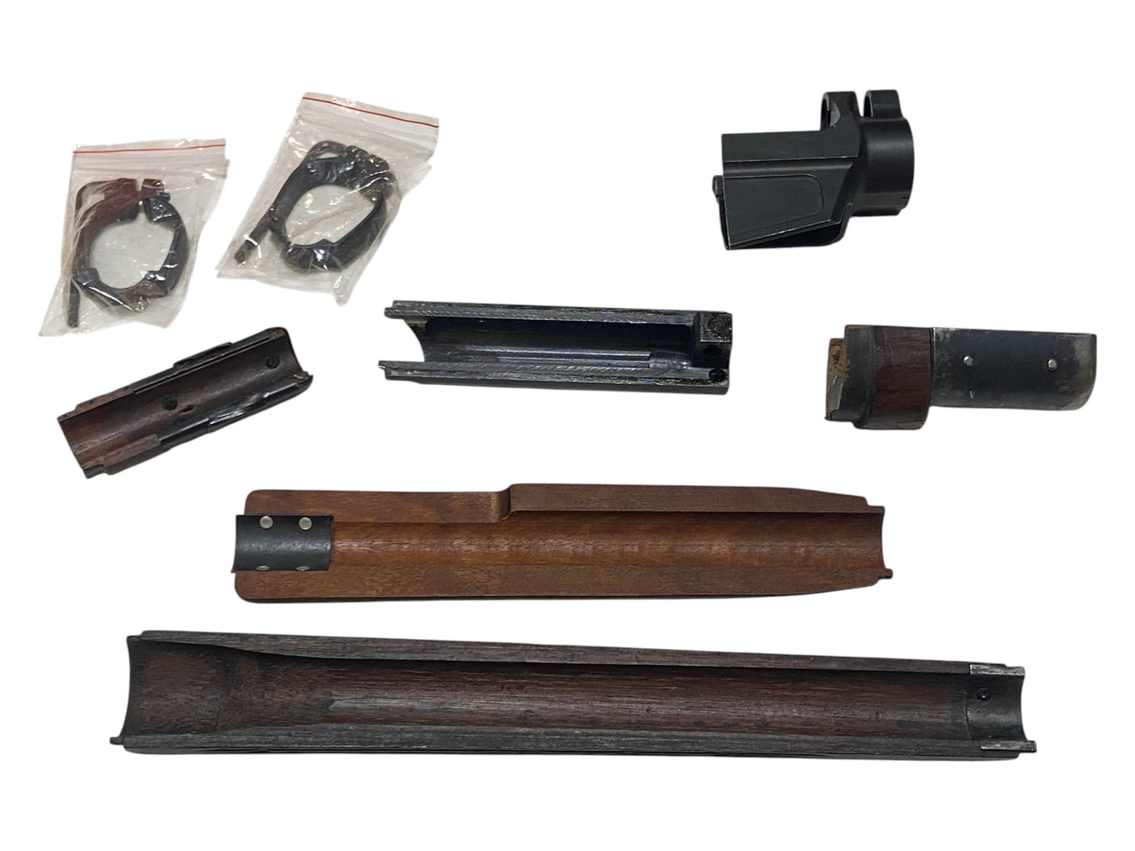 Enfield and M1 Carbine Wooden Forends and Other Gun Parts: See photos for what’s all here