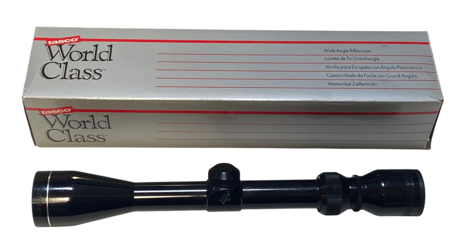 NIB Vintage Tasco World Class 3-9x40 Scope: Optics are clear. In very good condition