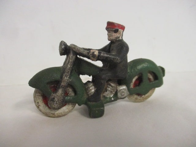 Handpainted Cast Metal Motorcycle Rider (1 of 6)