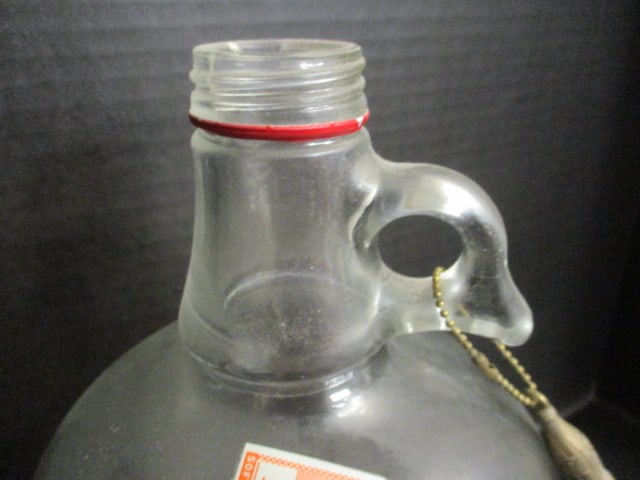 Old 1 Gallon Coca-Cola Syrup Jug with Brass Coke Bottle Key Chain - 2