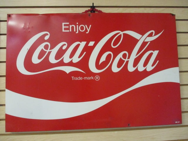 "Enjoy Coca-Cola" Metal Advertisement Sign (1 of 10)