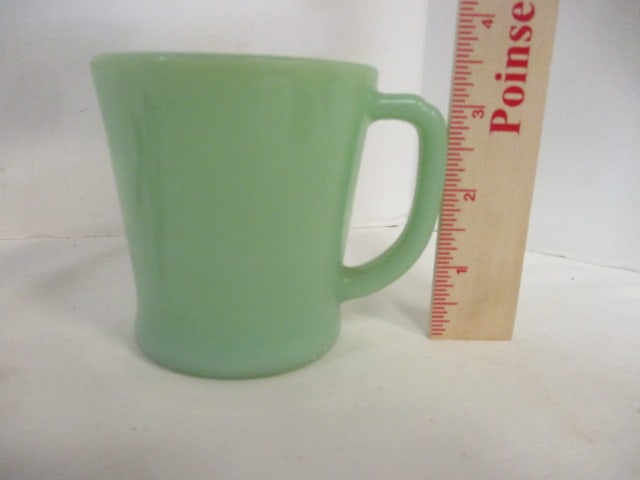 Fire King Jadeite Mug, Fuller Badger Hair Deluxe Shaving Brush in Original Box, - 7