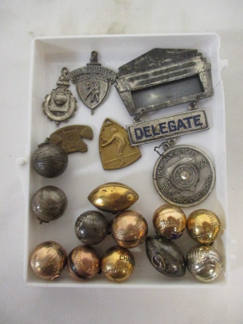 1950-60's Sports Charms and Medals-Few Are Sterling: .