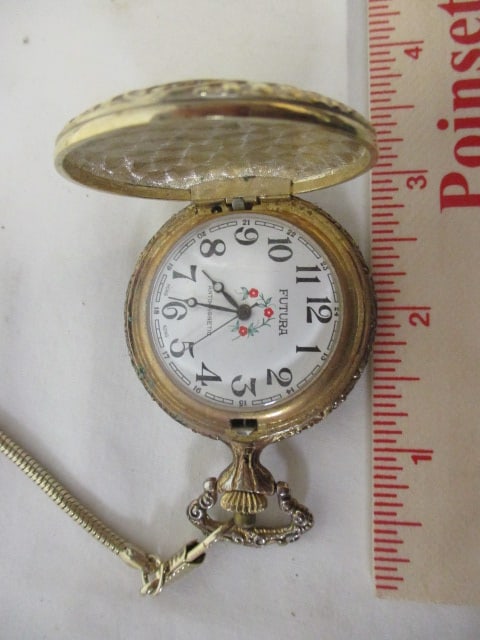 Five Pocket Watches and Cloche Dome - 13