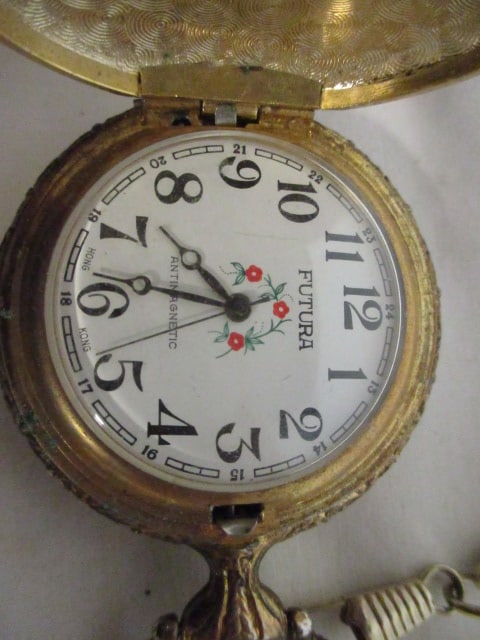 Five Pocket Watches and Cloche Dome - 14