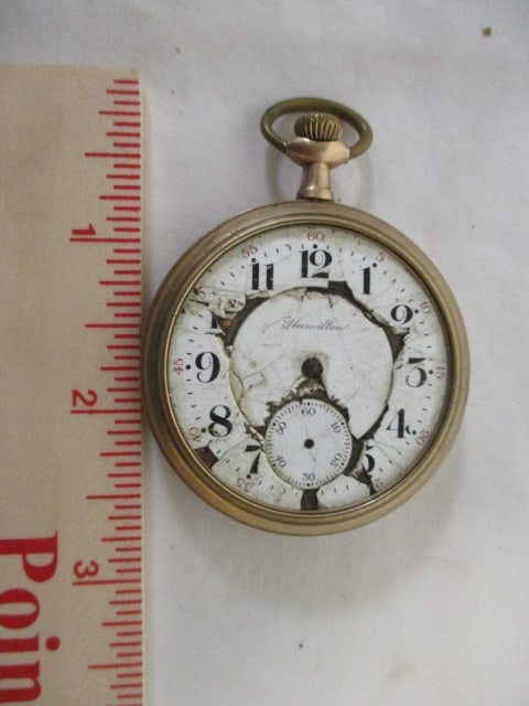Five Pocket Watches and Cloche Dome - 3
