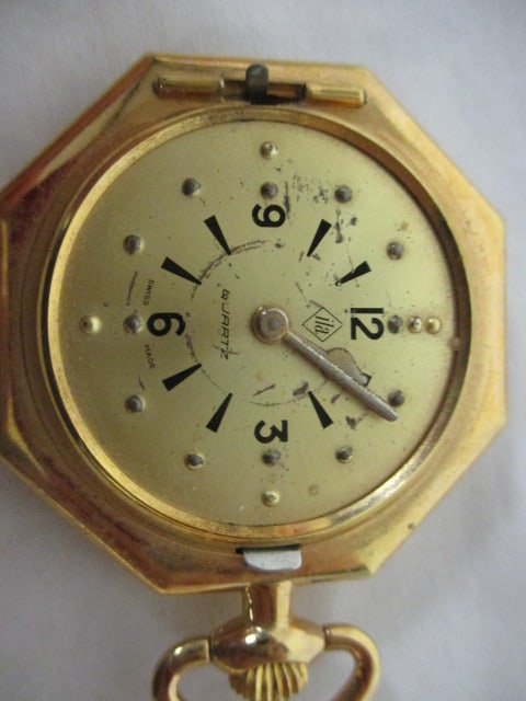Five Pocket Watches and Cloche Dome - 7