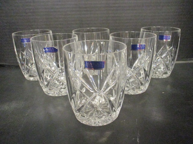 Six Marquis by Waterford Crystal Old Fashions: 4 3/8"h, all but one still have stickers