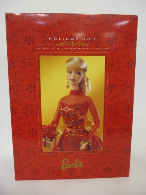 1998 Mattel Holiday Porcelain Barbie Collection Doll in Original Box (1 of 7)
