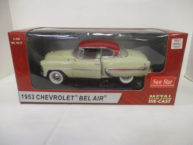 Sun Star 1:18 Scale 1953 Chevrolet Belair Diecast in Original Box: .