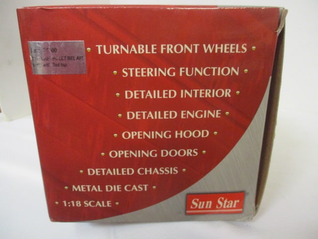 Sun Star 1:18 Scale 1953 Chevrolet Belair Diecast in Original Box - 4
