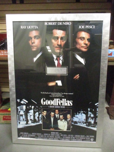 Framed "Goodfellas" Moive Poster with Cast/Director Autographs (1 of 10)