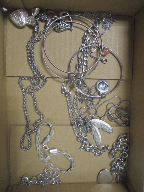 Silver Tone Fashion Jewelry Necklaces and Bracelets: see pictures and preview for selection