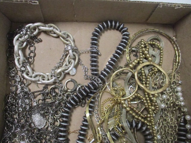 Silver and Gold Tone Fashion Jewelry Necklaces and Bracelets - 2