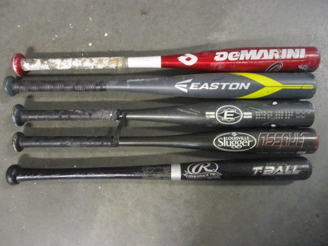 Four Aluminum and A Wood Youth/Tee Ball Bats (1 of 15)