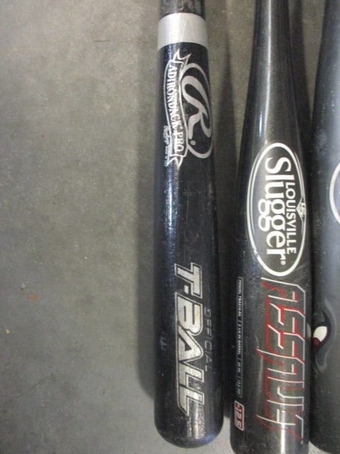 Four Aluminum and A Wood Youth/Tee Ball Bats - 2