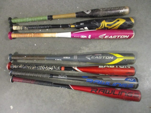 Easton, Rawling and DeMarini 28" and 29" Aluminum Baseball Bats: (4)28", (3)29", See all pictures and preview for models and condition, Local Pickup Only