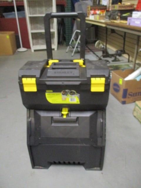 Stanley Mobile Work Center Tool Box: 18" x 11 1/4" x 24 1/2", Local Pickup Only