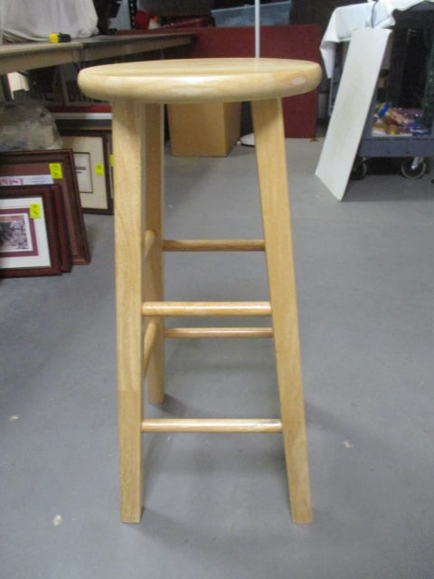 Cheyenne Industries 29" Natural Solid Wood Barstool: Local Pickup Only