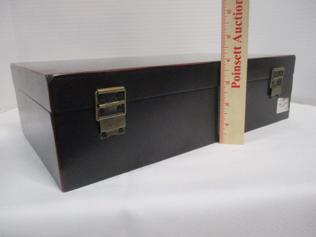 Lined Wood Jewelry Box - 6