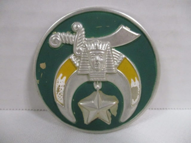 Old Masonic Shriner's Embossed Emblem (1 of 5)