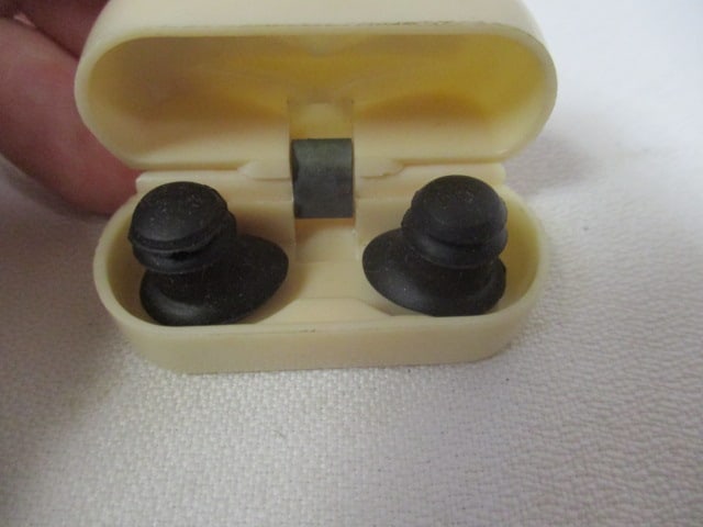 WWII Era M.S.A. Ear Defenders Ear Plugs in Storage Case - 4