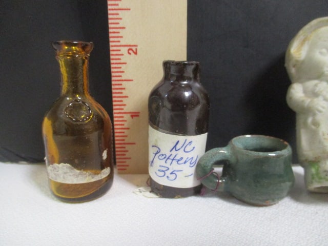 Vintage Miniatures-Wade Stricker, Mexican Pottery Vase, NC Pottery Jug/Cup, - 2