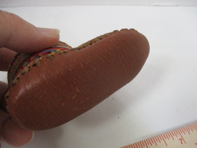 Miniature Native American Indian Woven Basket, Chalkware Papoose Baby and - 11