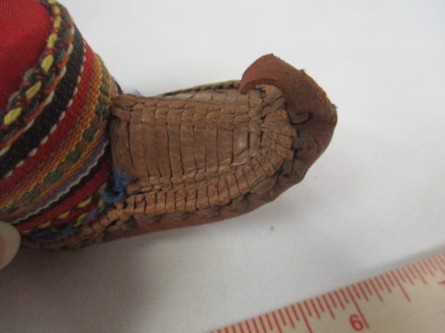 Miniature Native American Indian Woven Basket, Chalkware Papoose Baby and - 12