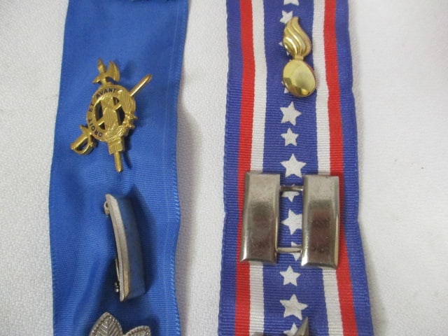 Grouping of Civil Group, Military and Sporting Pins and Medallions - 7