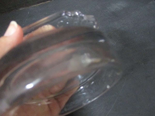 Vintage Franklin Caro Co. Heavy Clear Glass Jar Lid - 6