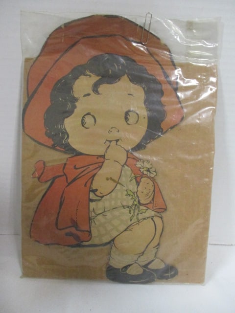 Vintage "Little Red Riding Hood" Lithograph Cardboard Cutout: .