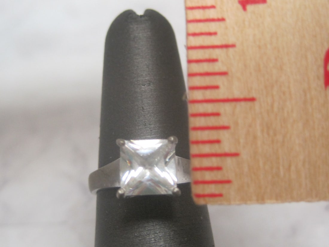 Sterling Silver CZ Ring - 4