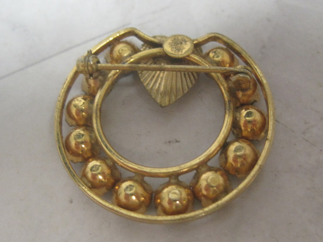 1/20 12k Gold-Filled Vintage Birthstone Brooch - 2