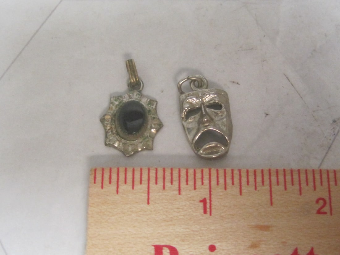 Lot of 2 Sterling Silver Pendants - 2