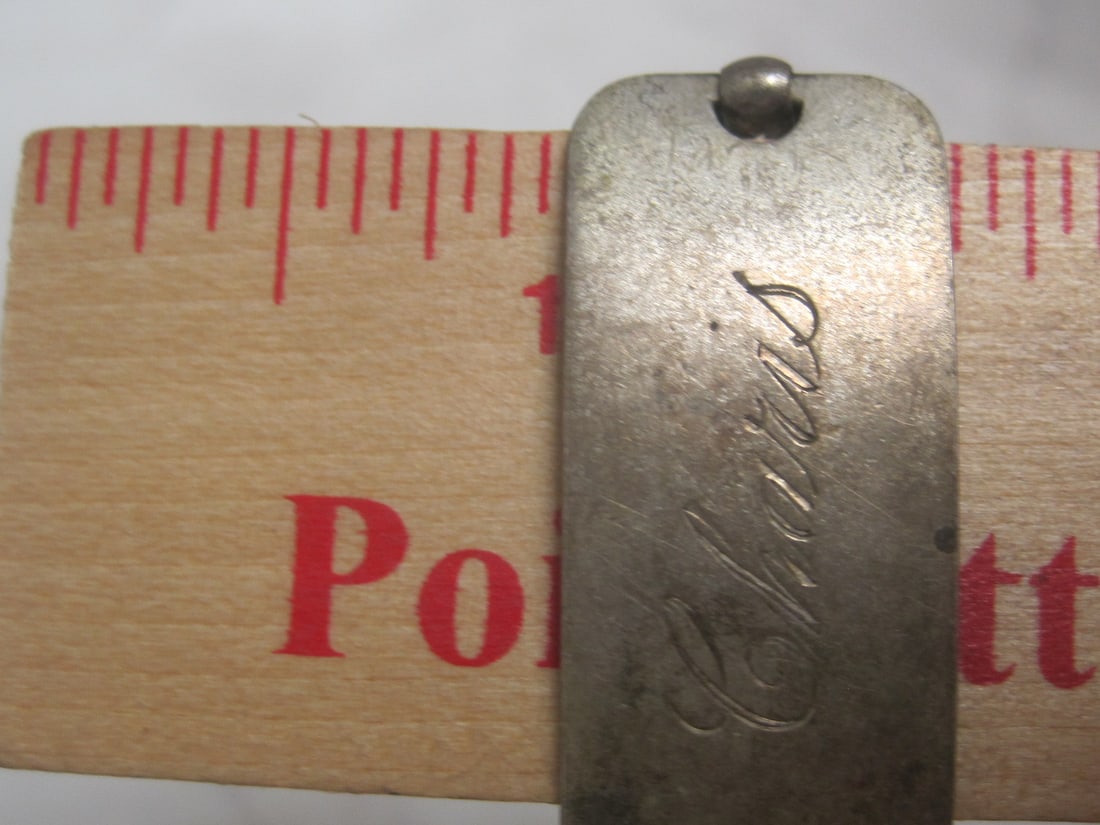 8" Sterling Silver Vintage ID Bracelet - 4