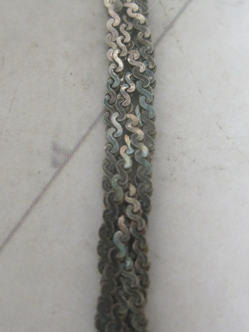 24" Sterling Silver Braided Chain - 3