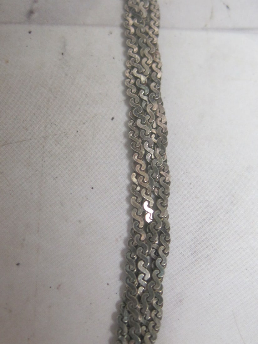 20" Sterling Silver Braided Chain - 2