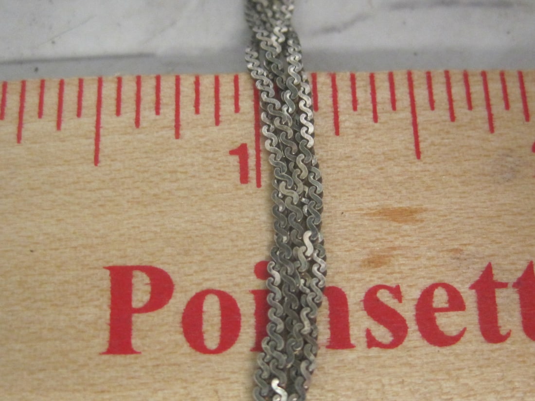 20" Sterling Silver Braided Chain - 4