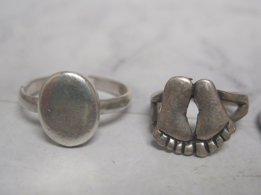 Lot of 3 Sterling Silver Rings - 2