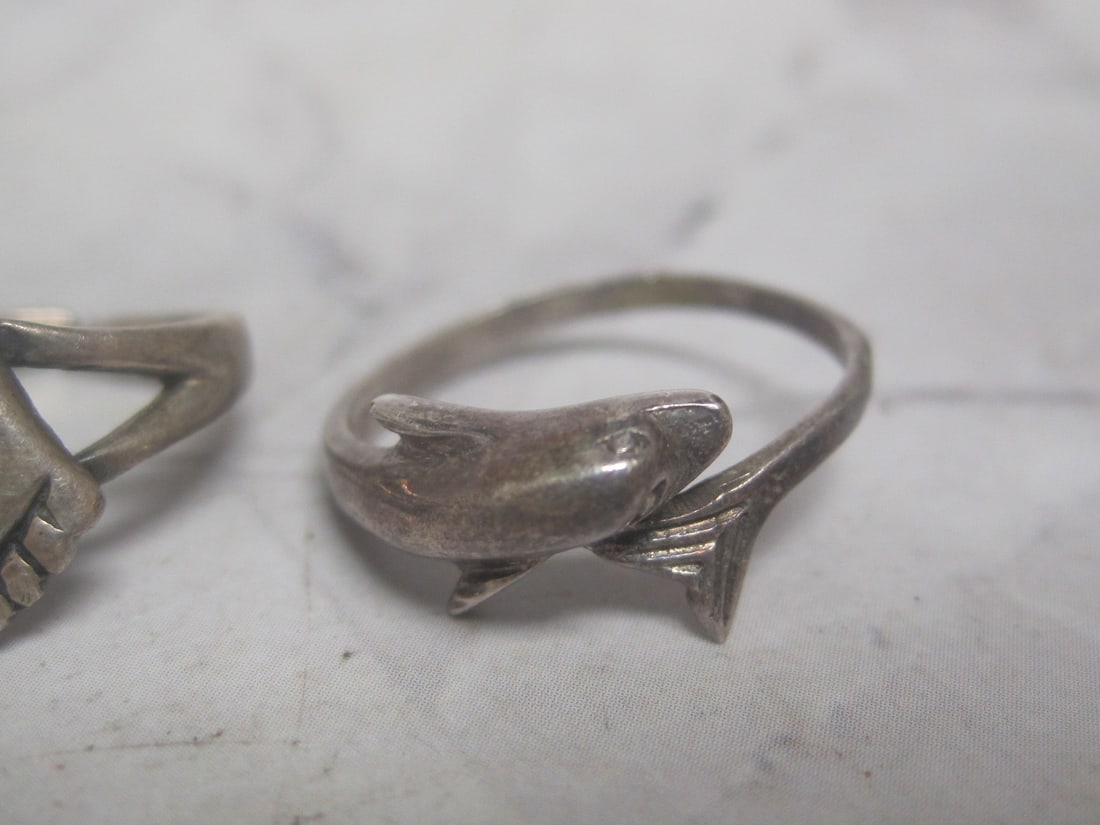 Lot of 3 Sterling Silver Rings - 3
