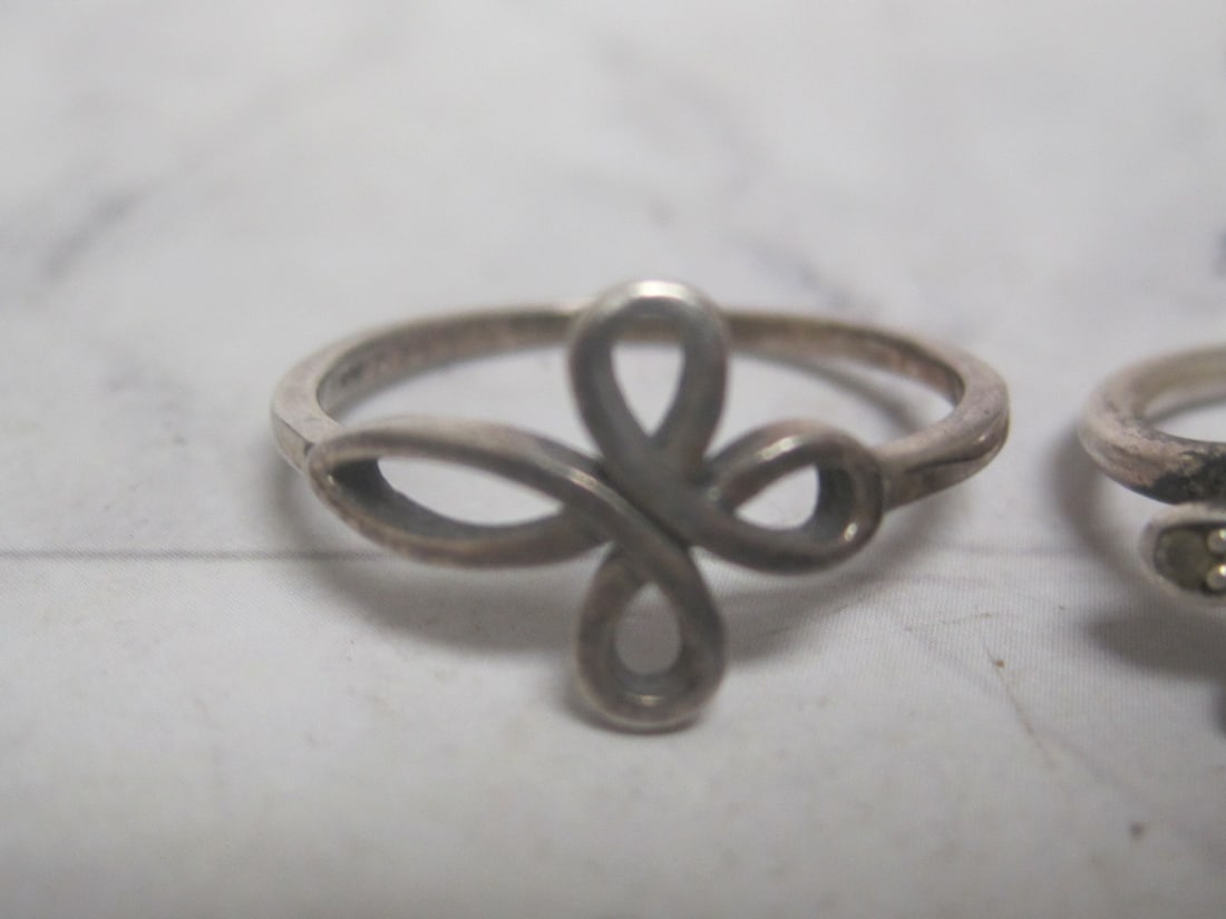 Lot of 2 Sterling Silver Rings - 2