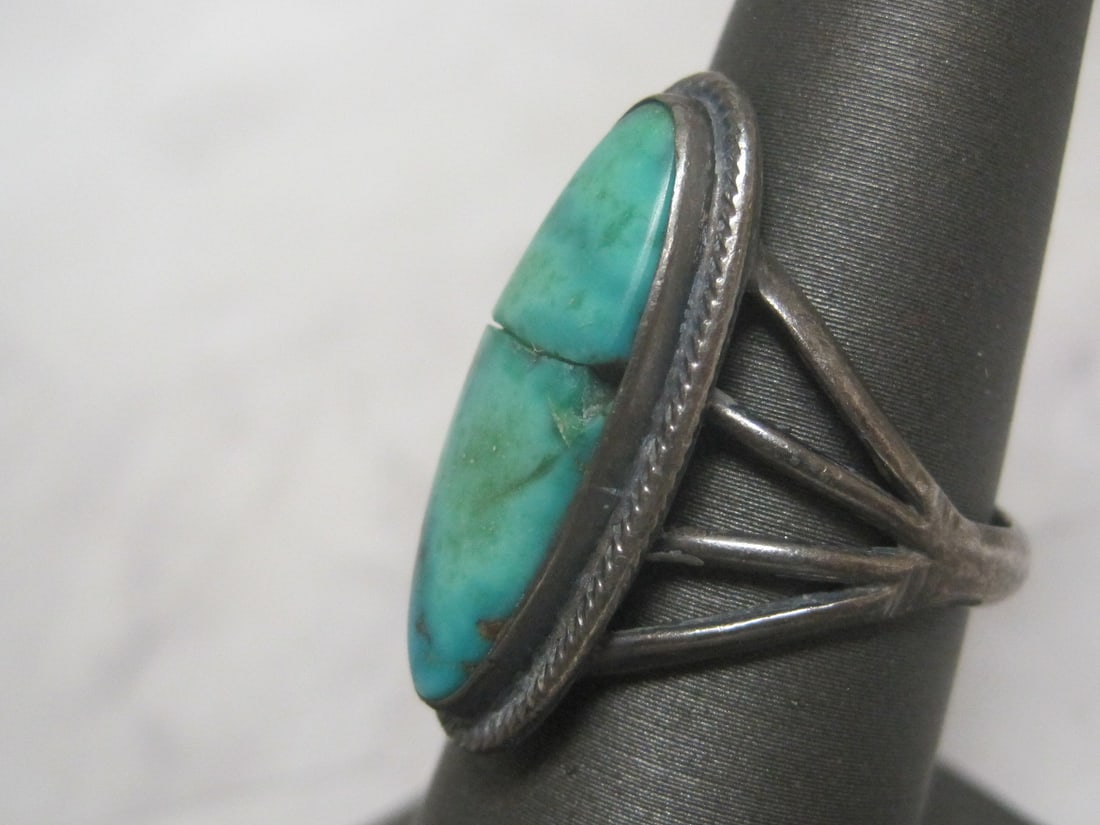 Sterling Silver Turquoise Ring - 3